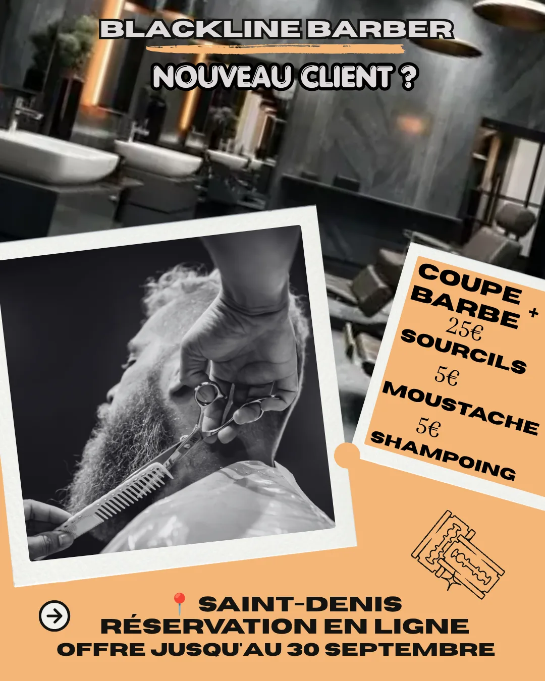 Blackline Barber — projet fictif
