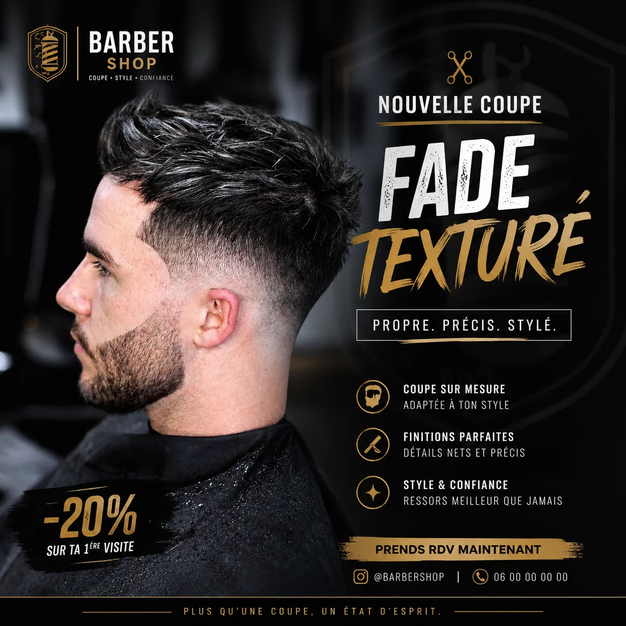Fade Texturé — projet fictif